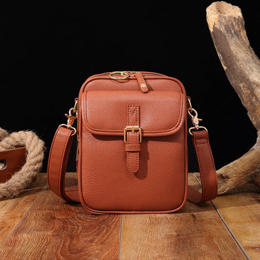 Multifunction Vintage Double Layer Large Capacity Messenger Bag